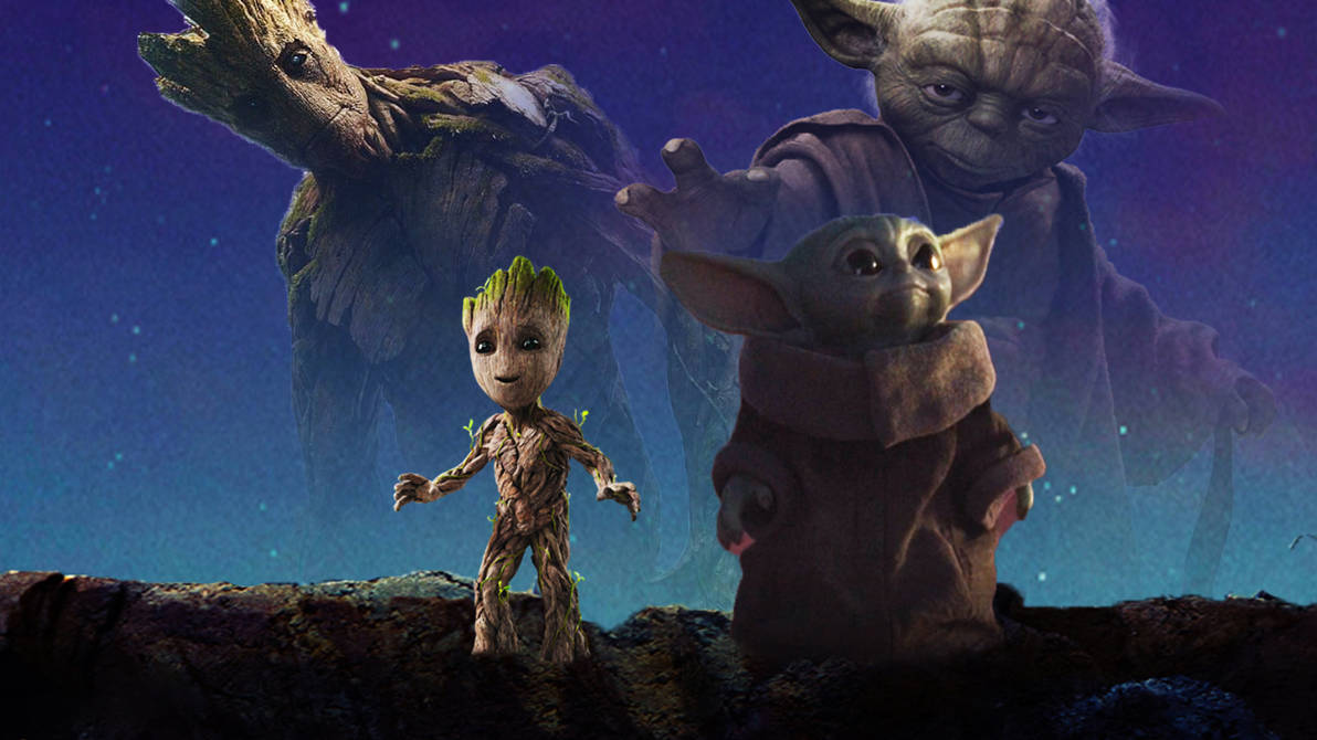 Baby Yoda And Baby Groot Wallpaper By Thekingblader995 On Deviantart Baby Yoda And Baby Groot Wallpaper By Thekingblader995 On Deviantart