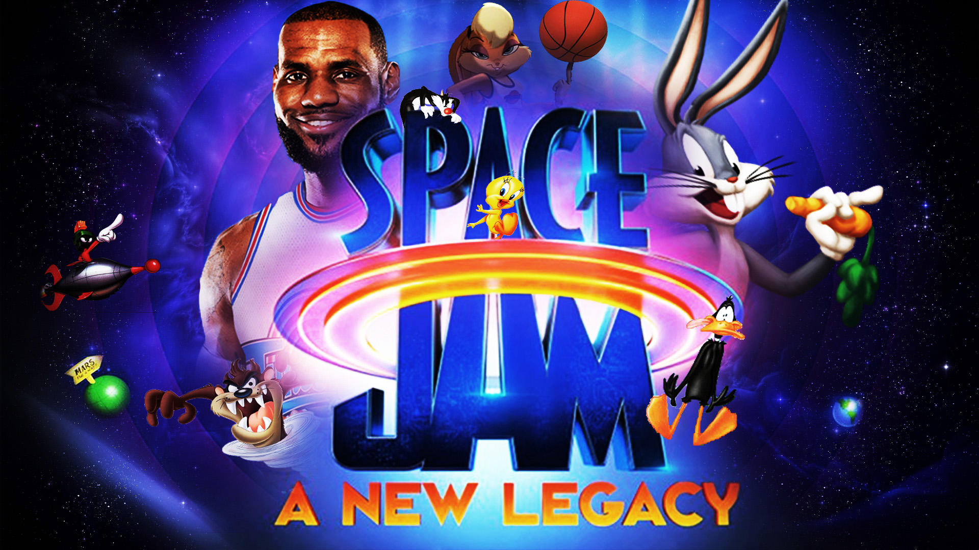 Khám phá một không gian mới với hình nền Space Jam: A New Legacy được thiết kế bởi Thekingblader995 trên DeviantArt. Sự kết hợp hoàn hảo giữa các nhân vật yêu thích của bạn và bầu không khí sôi nổi của bộ phim là điều không thể bỏ qua!