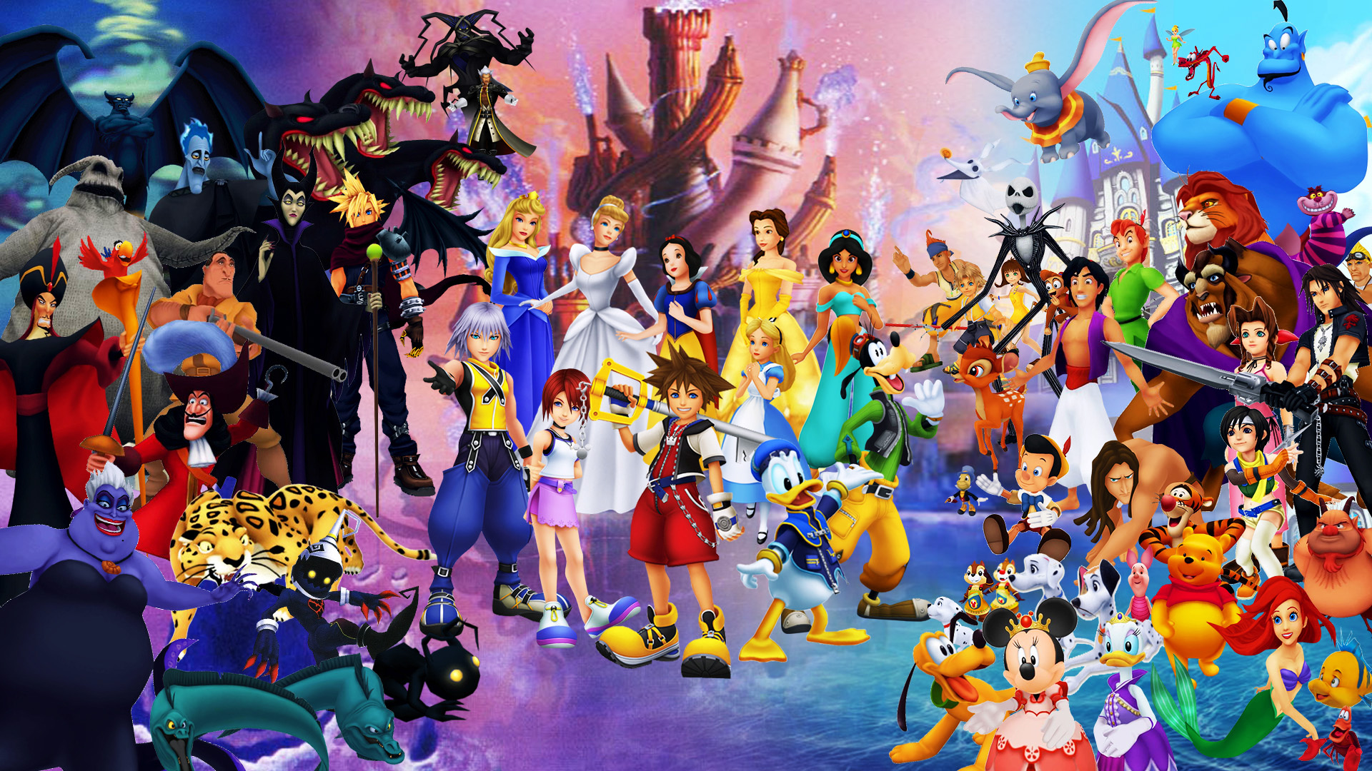 Kh Background Deviantart Kingdom Hearts I Wallpaper by Thekingblader995 on DeviantArt