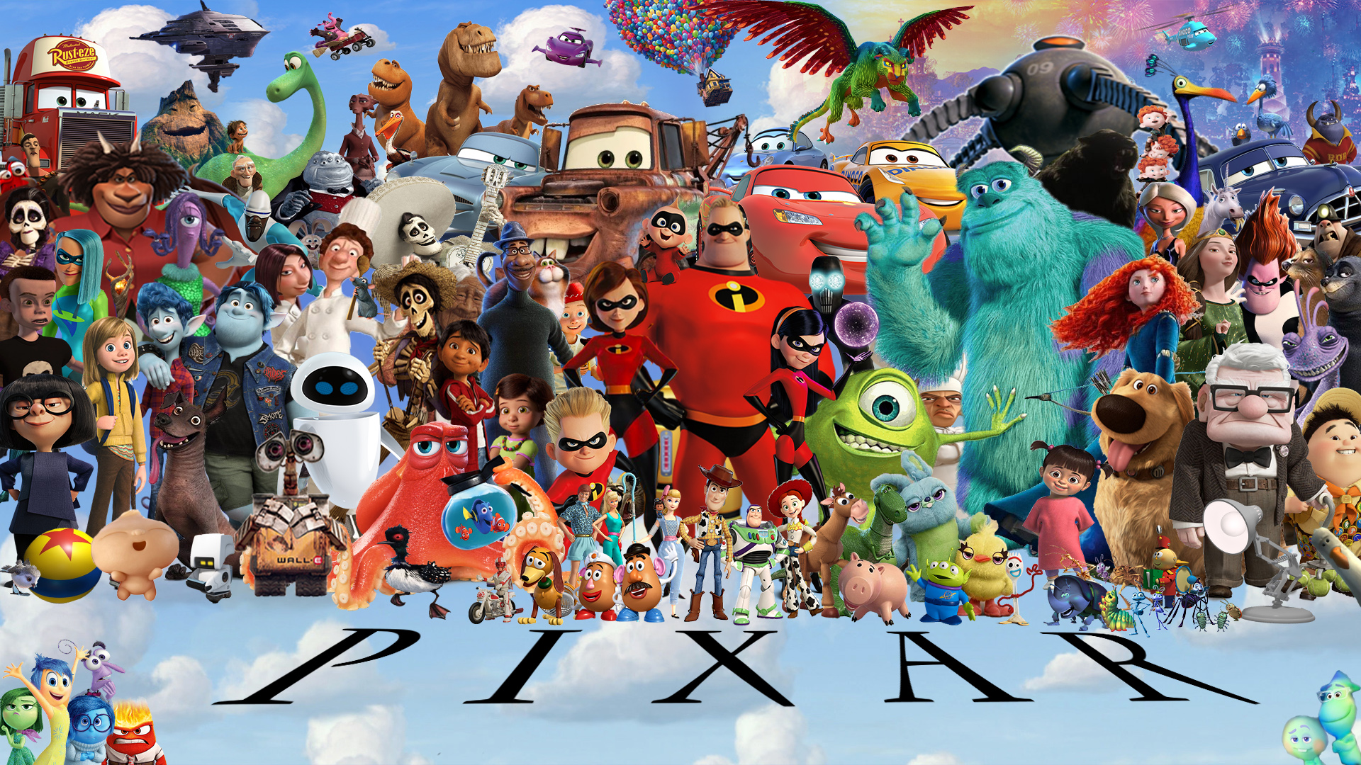 HD disney pixar characters wallpapers