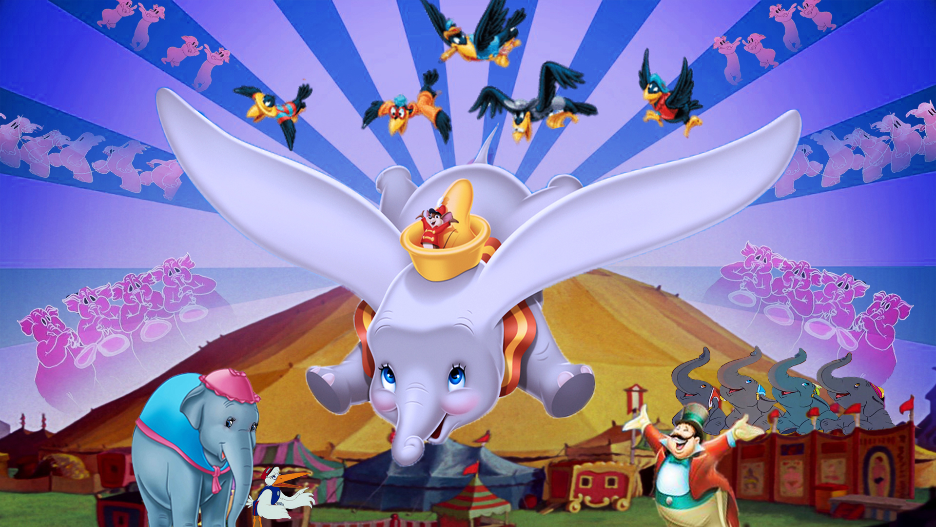 Dumbo Wallpaper | 80th Anniversary by Thekingblader995 on DeviantArt Dumbo Wallpaper | 80th Anniversary by Thekingblader995 on DeviantArt