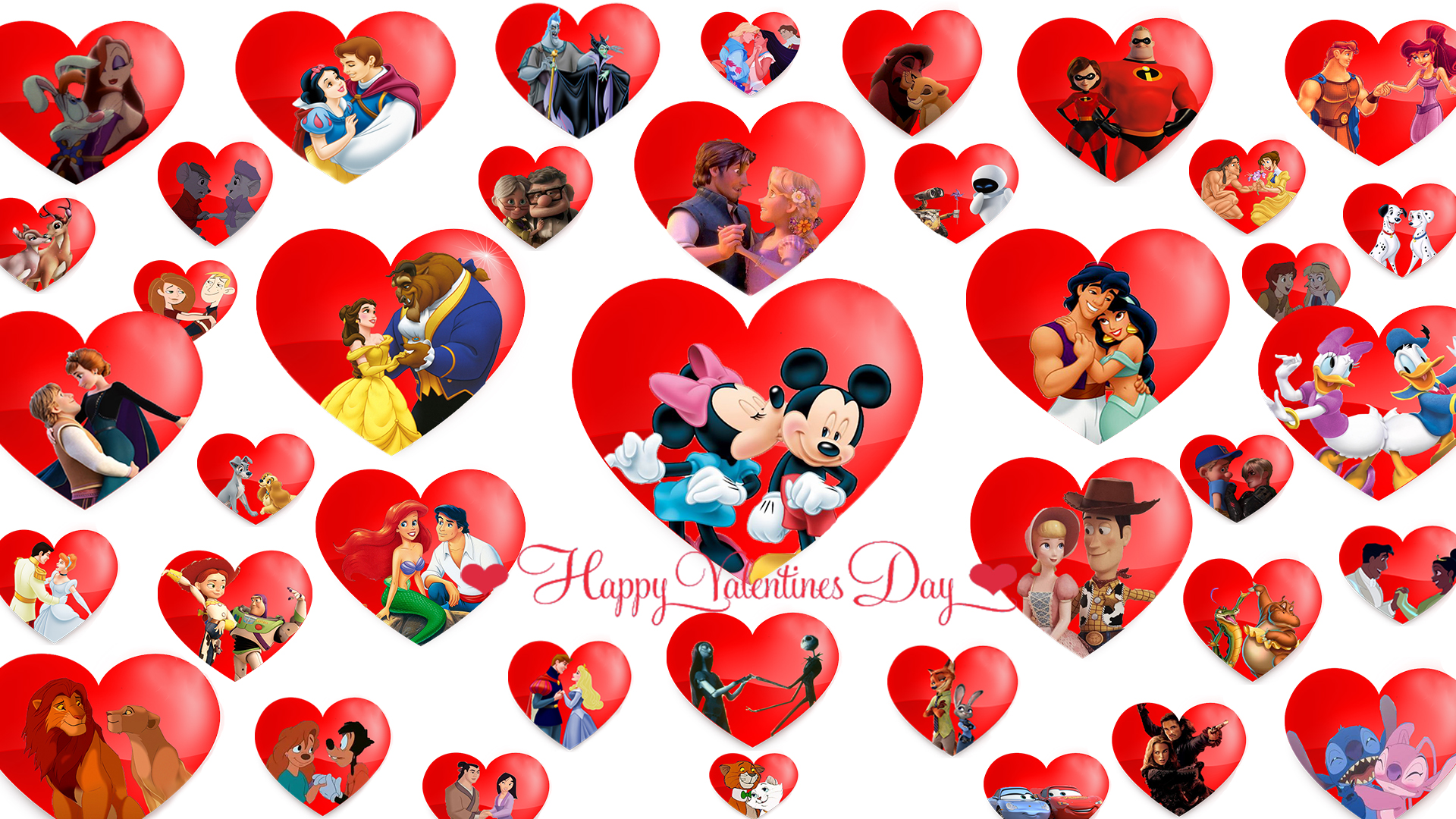 Disney Couples: Valentine's Day Wallpaper by Thekingblader995 on DeviantArt
