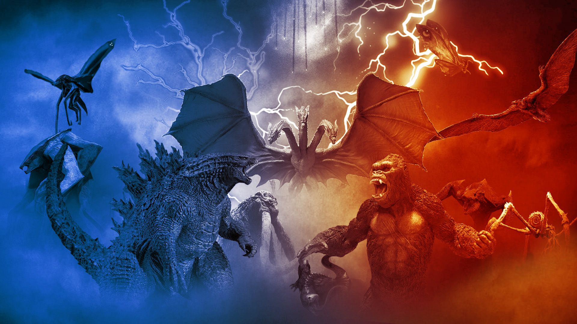 Godzilla vs Kong Wallpaper | Monsterverse by Thekingblader995 on DeviantArt