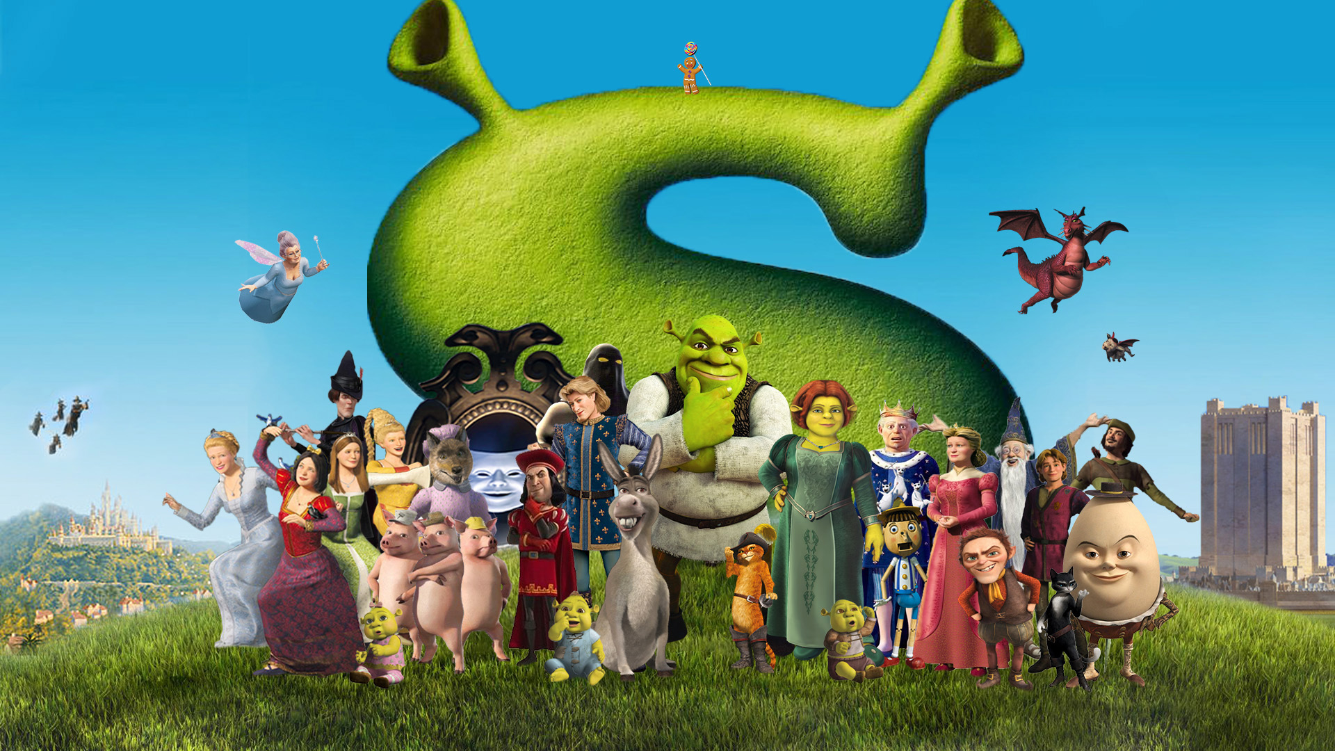 Shrek Power Shrek Wallpaper by Thekingblader995 on DeviantArt