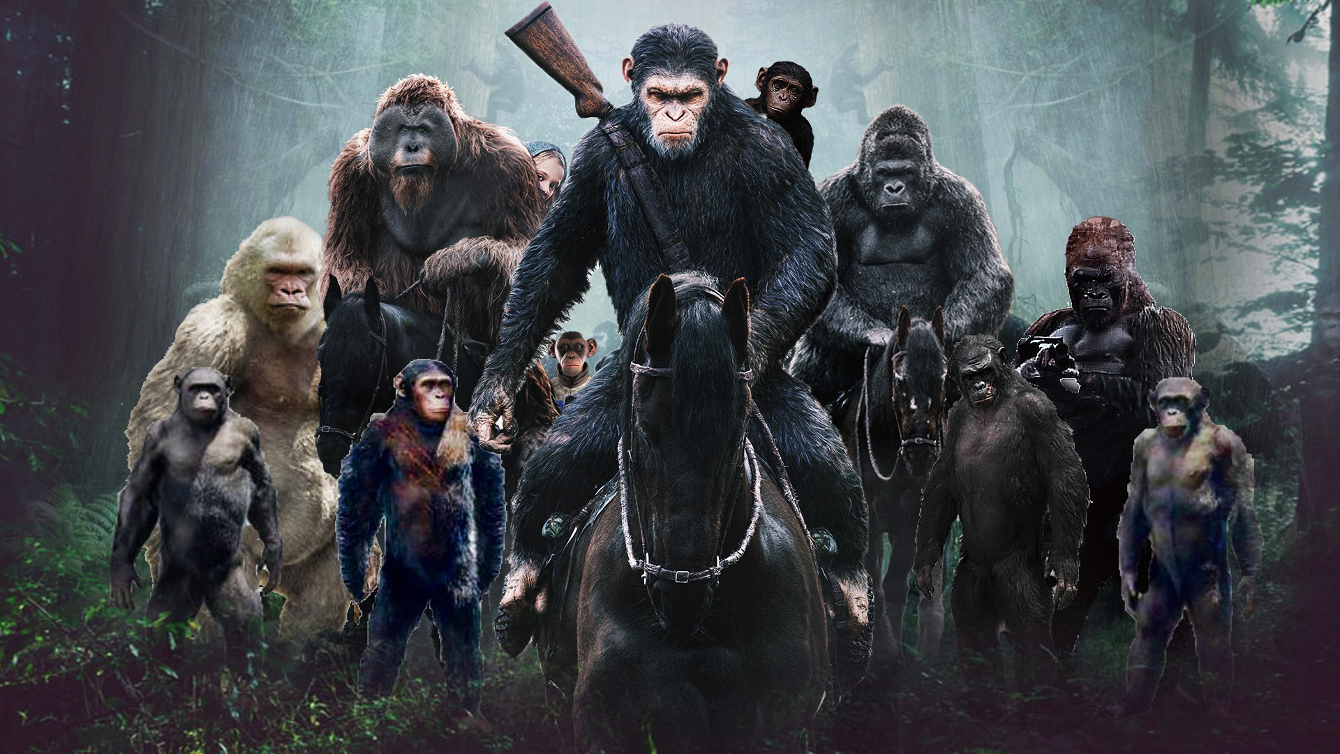 Planet of the Apes Trilogy Wallpaper by Thekingblader995 on DeviantArt Planet of the Apes Trilogy Wallpaper by Thekingblader995 on DeviantArt