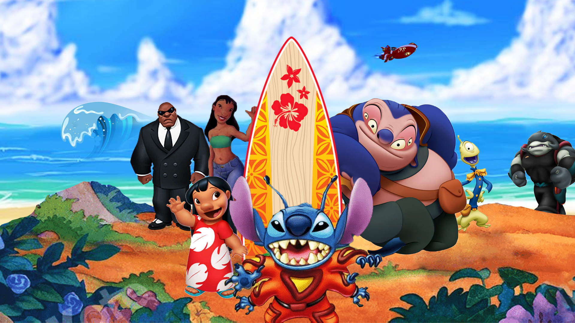626 Day: Lilo and Stitch Wallpaper - 20th Ann. by Thekingblader995