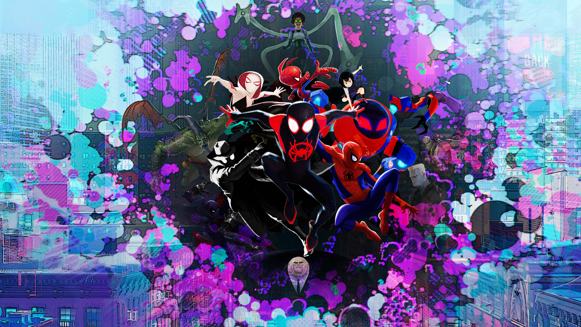 Spider-man Into the Spider-Verse Wallpaper by Thekingblader995 on