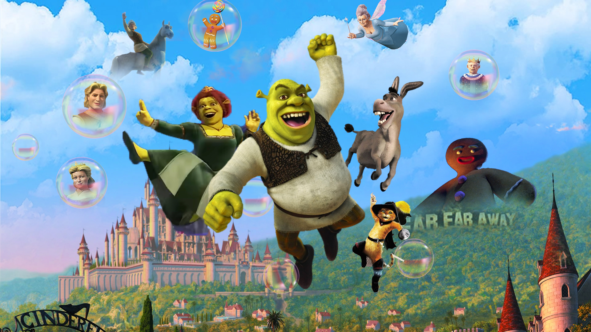 Shreck Computer Shrek 2 Wallpaper | 20th Anniversary by Thekingblader995 on DeviantArt