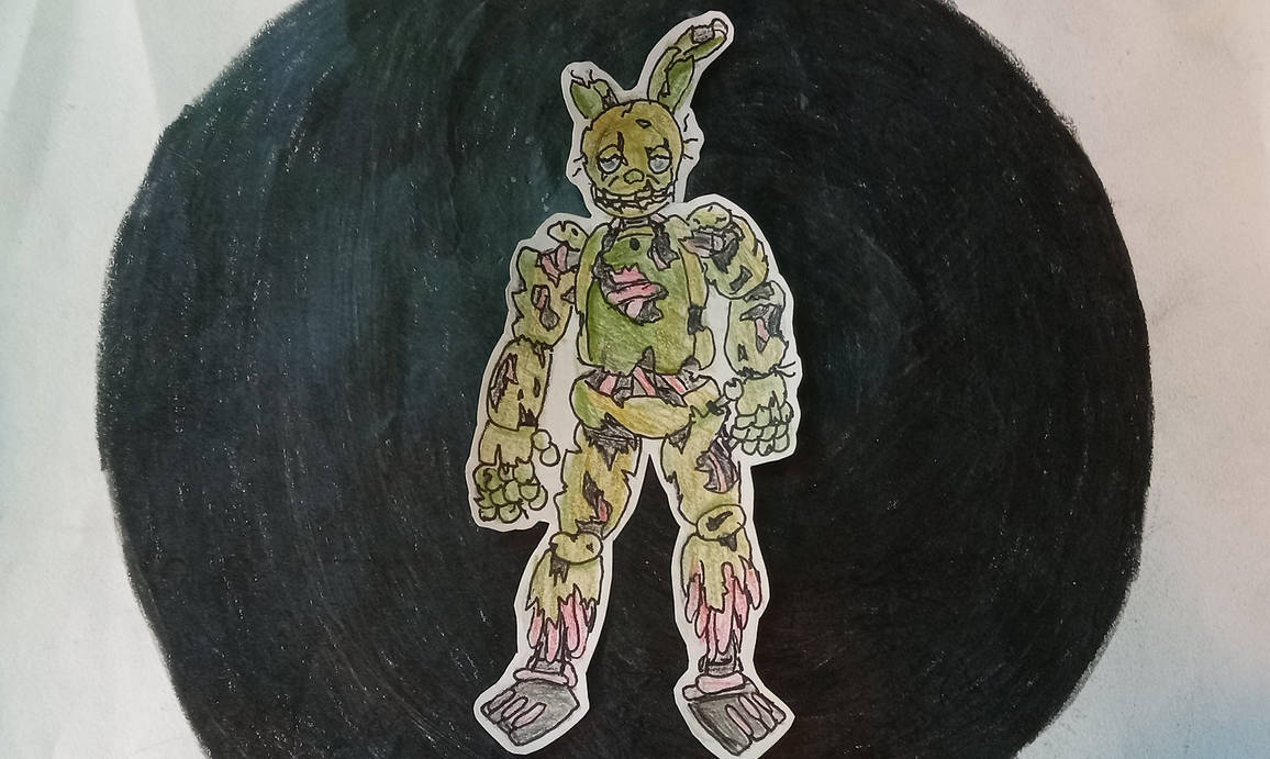 Springtrap Drawing by TedboiDoArt on DeviantArt