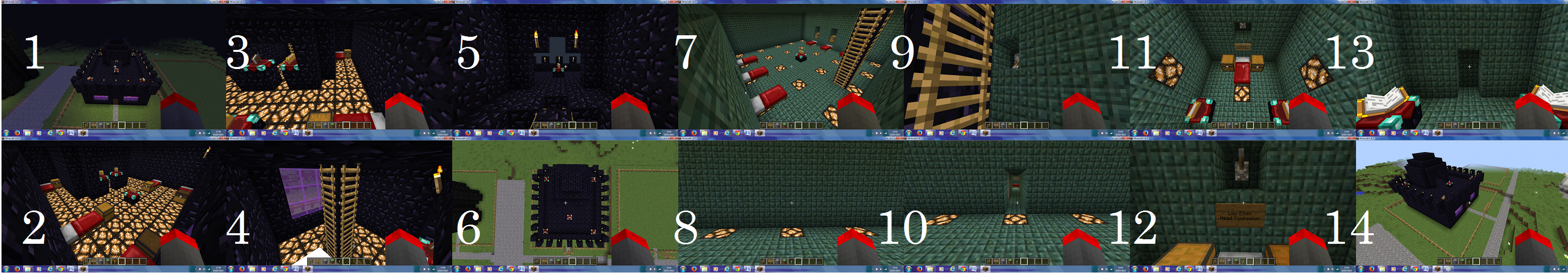 Camp-Half Blood Cabins Minecraft Map