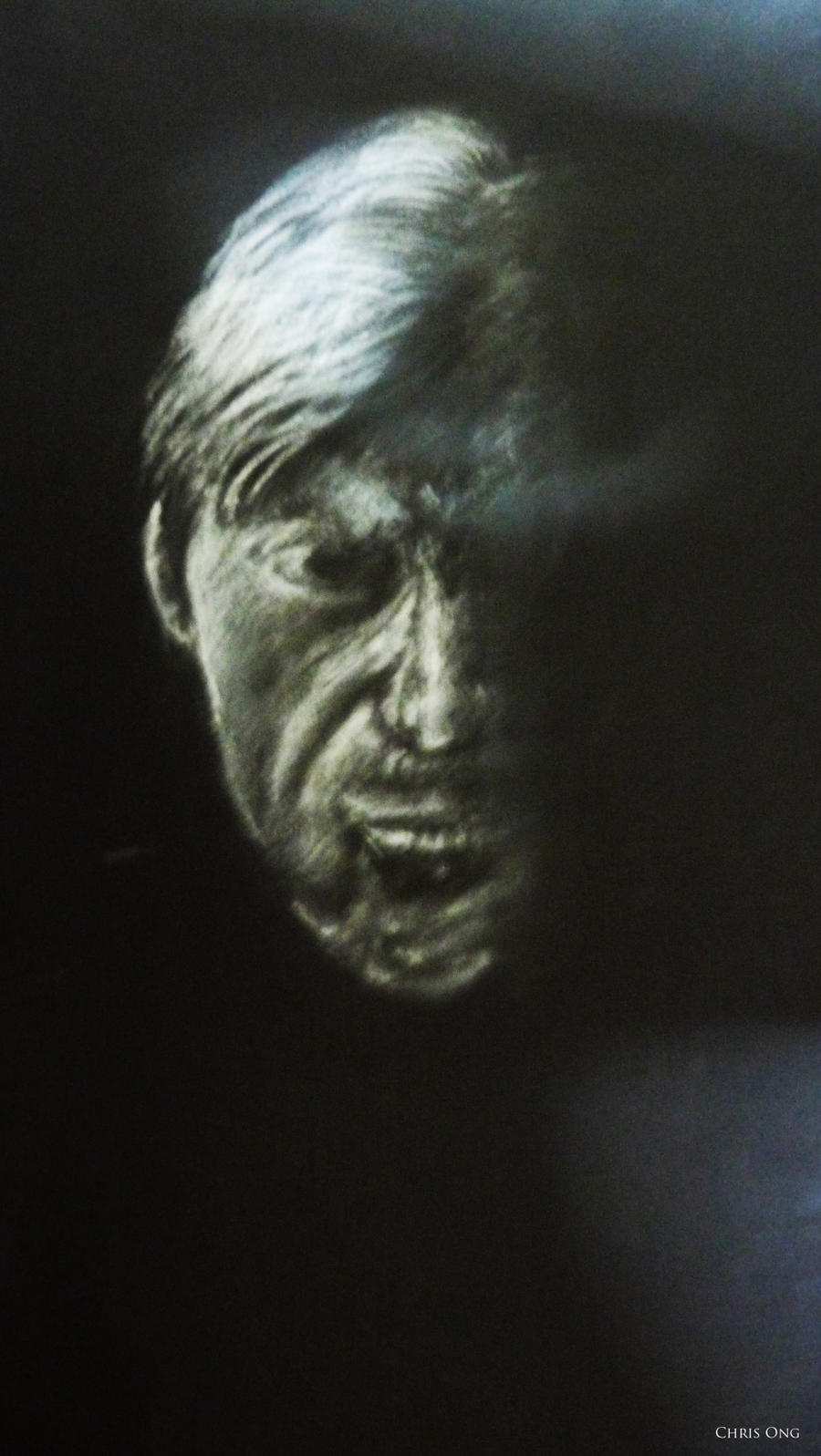 Portrait Drawing (black color paper) by LivMage on DeviantArt