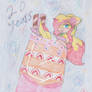 Wine Glass Cake Gal - 20th Anniversary