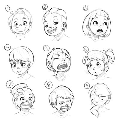 Expression Study by Roelette on DeviantArt