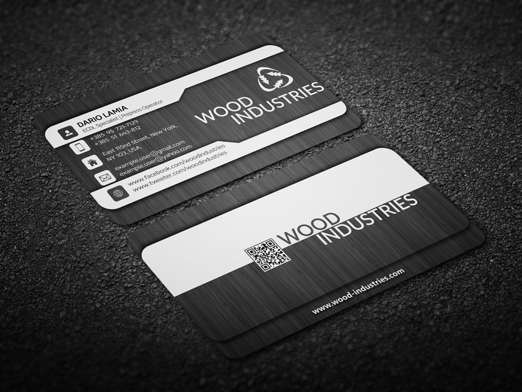 Modul 001: Wood Industries (Business Card)