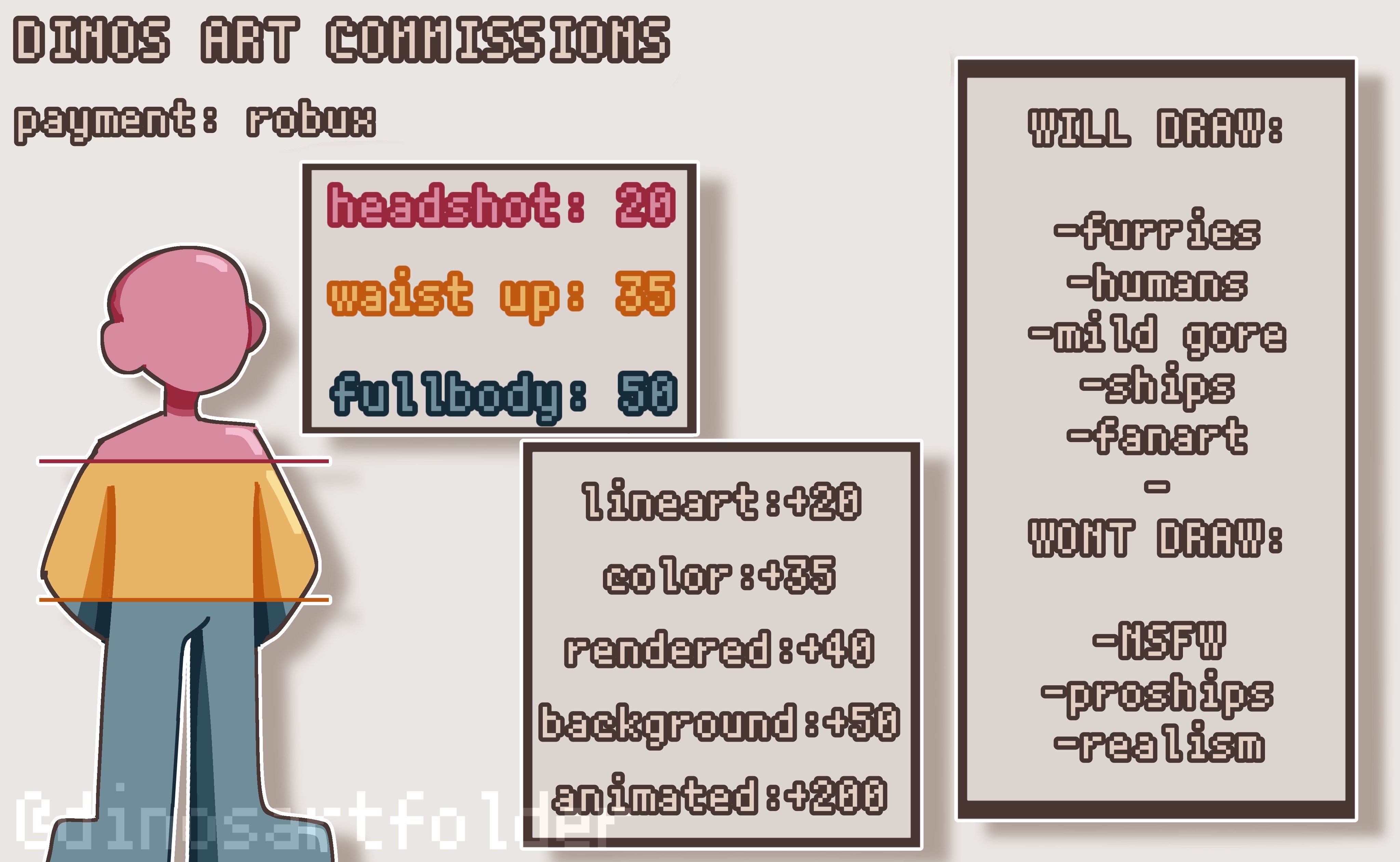 Comissions Price List !! (Robux) by Christianweslen on DeviantArt