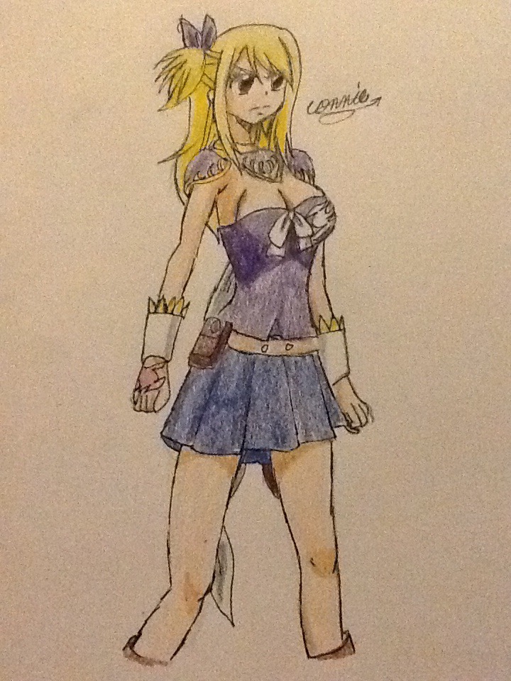 Lucy in her grand magic games uniform