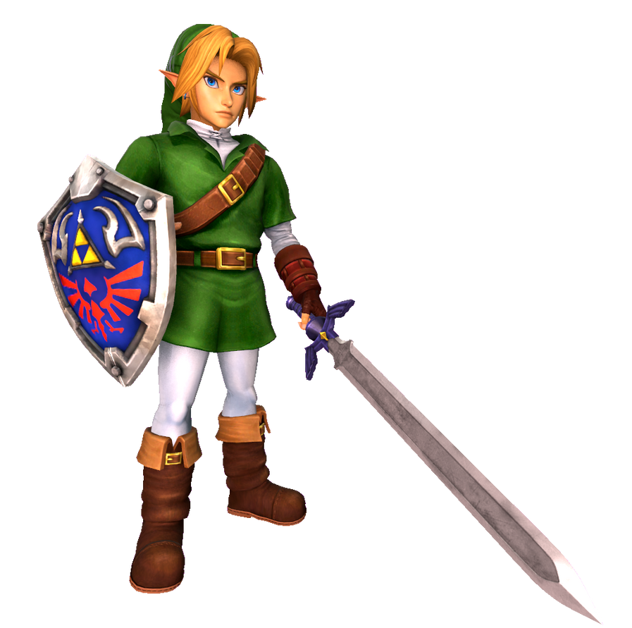 Zelda Link Transparent Background - Ocarina Of Time Link Concept