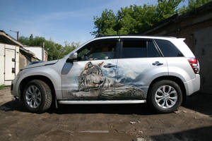 wolves on suzuki grand vitara 6