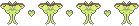A banner made of luna moths