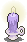 Pixel Icon - Lavender Candle by Moth-Doll