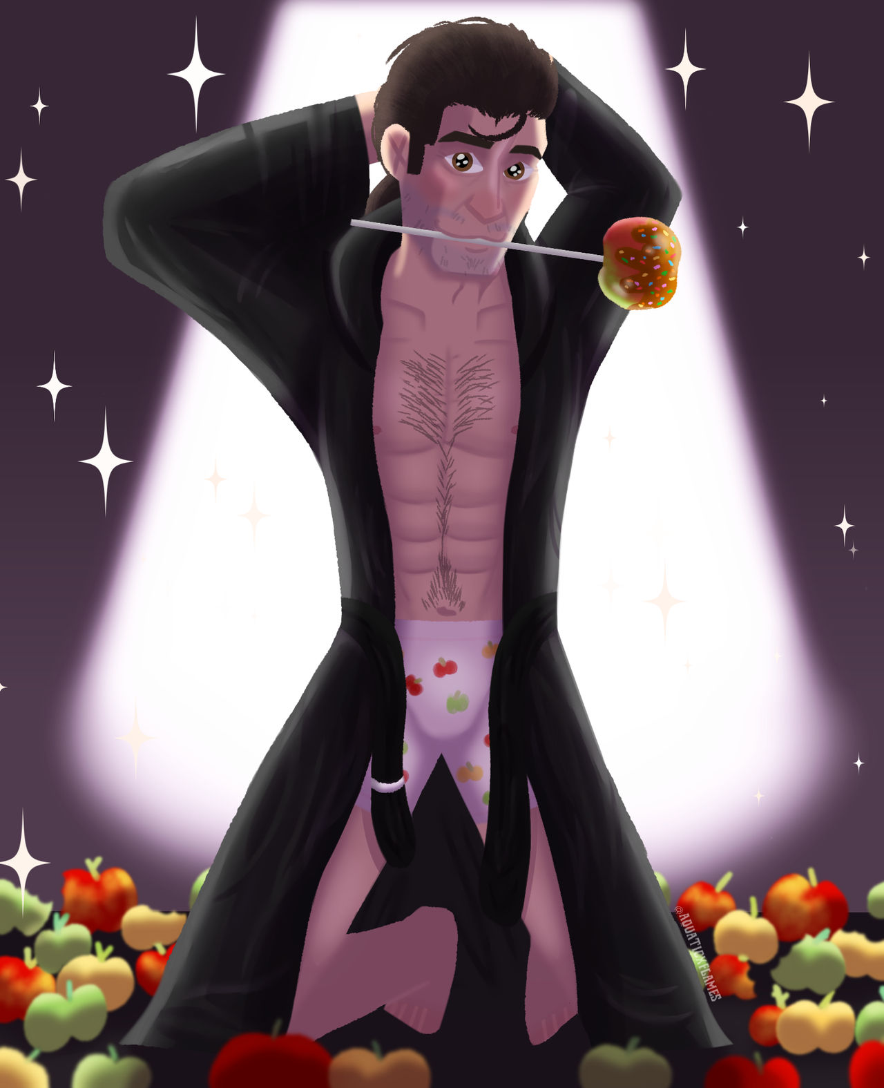 Apple Man Run the apple man by aquaticxflames on DeviantArt