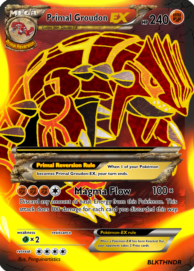 pokemon card mega primal groudon ex pokemon XY