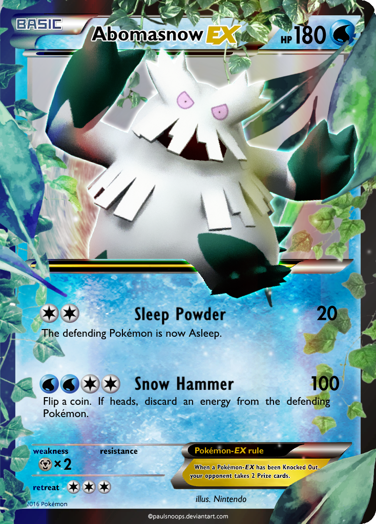 Abomasnow-EX by yolyoyl on DeviantArt Abomasnow-EX by yolyoyl on DeviantArt