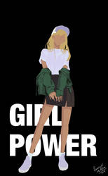 Girl Power Wallpaper black