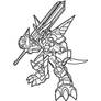 V-GREYMON lineart