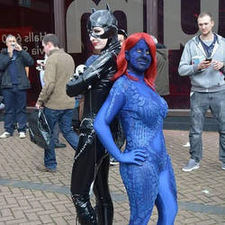 Catwoman and Mystique Cosplays