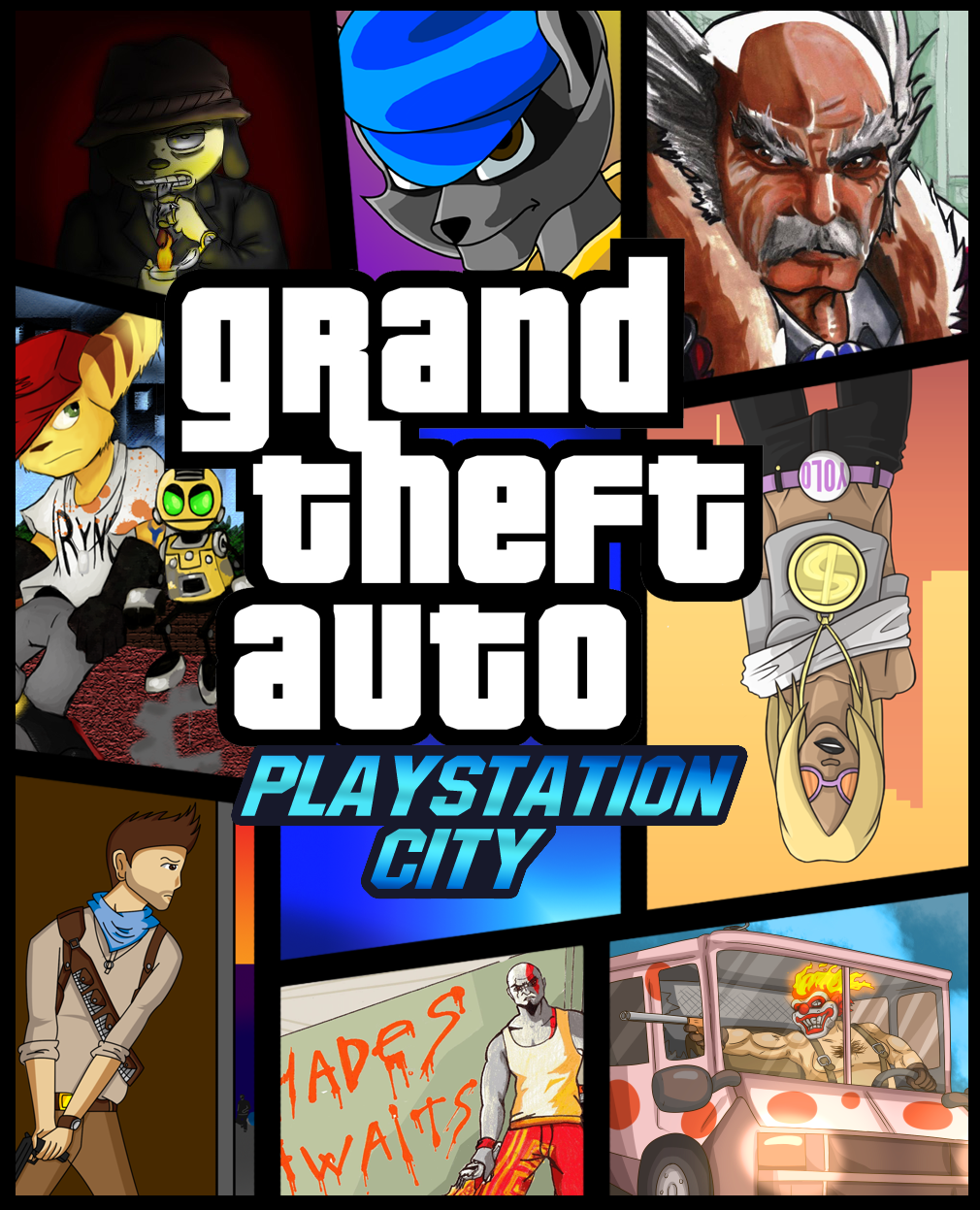 GTA SA PS2, but it's played on PC by HeavenLanes on DeviantArt