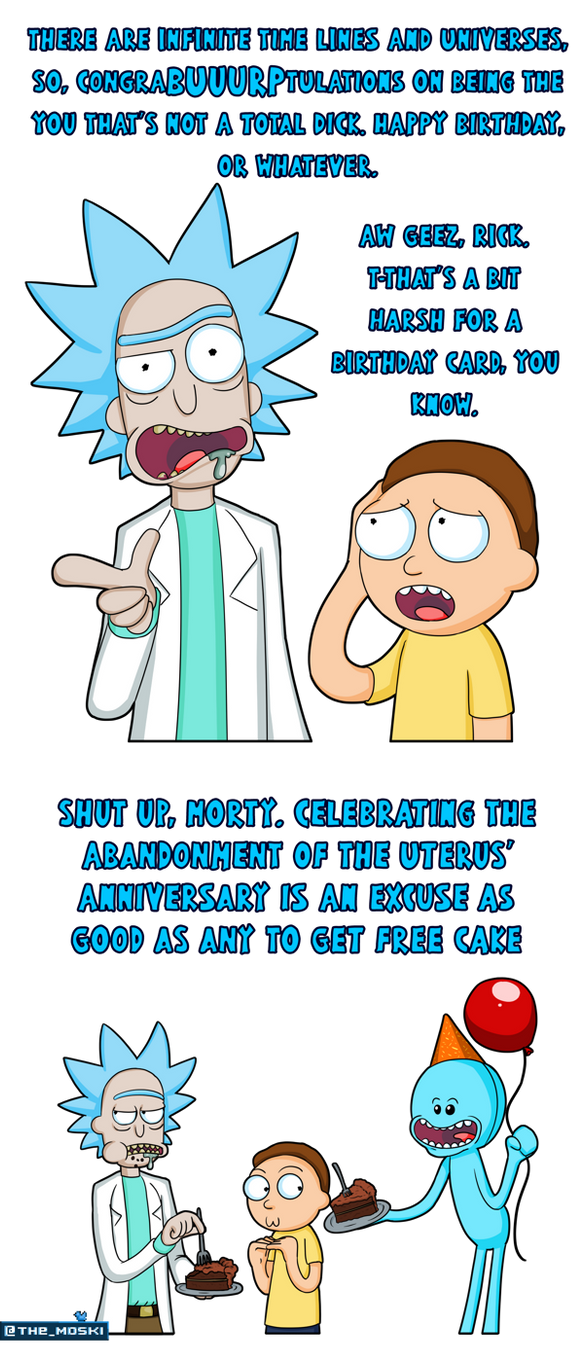 Rick And Morty Birthday Card By Moskidraws On Deviantart Rick And Morty Birthday Card By Moskidraws On Deviantart