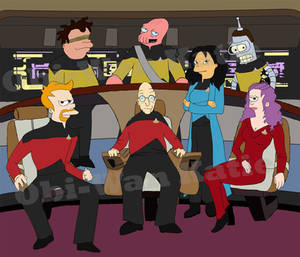 Futurama on the Enterprise