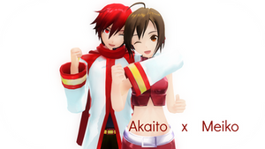 [MMD] Akaito x Meiko