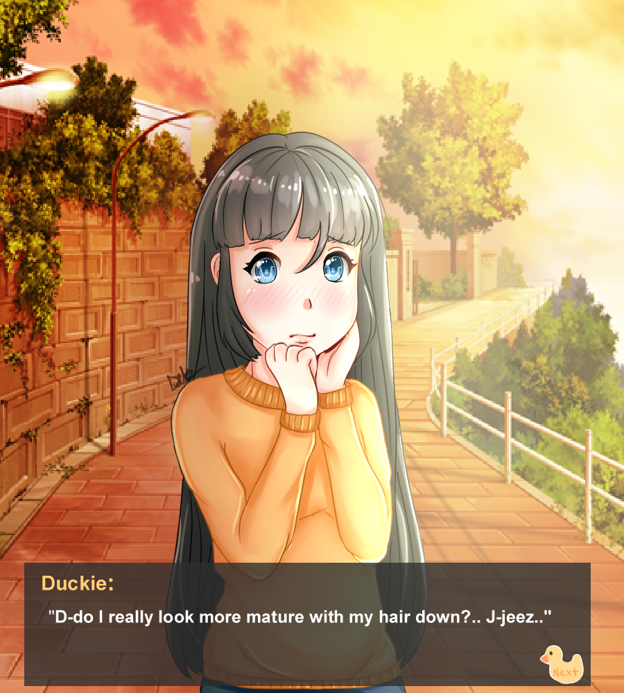 Duckie in Visual Novel- CG Mock