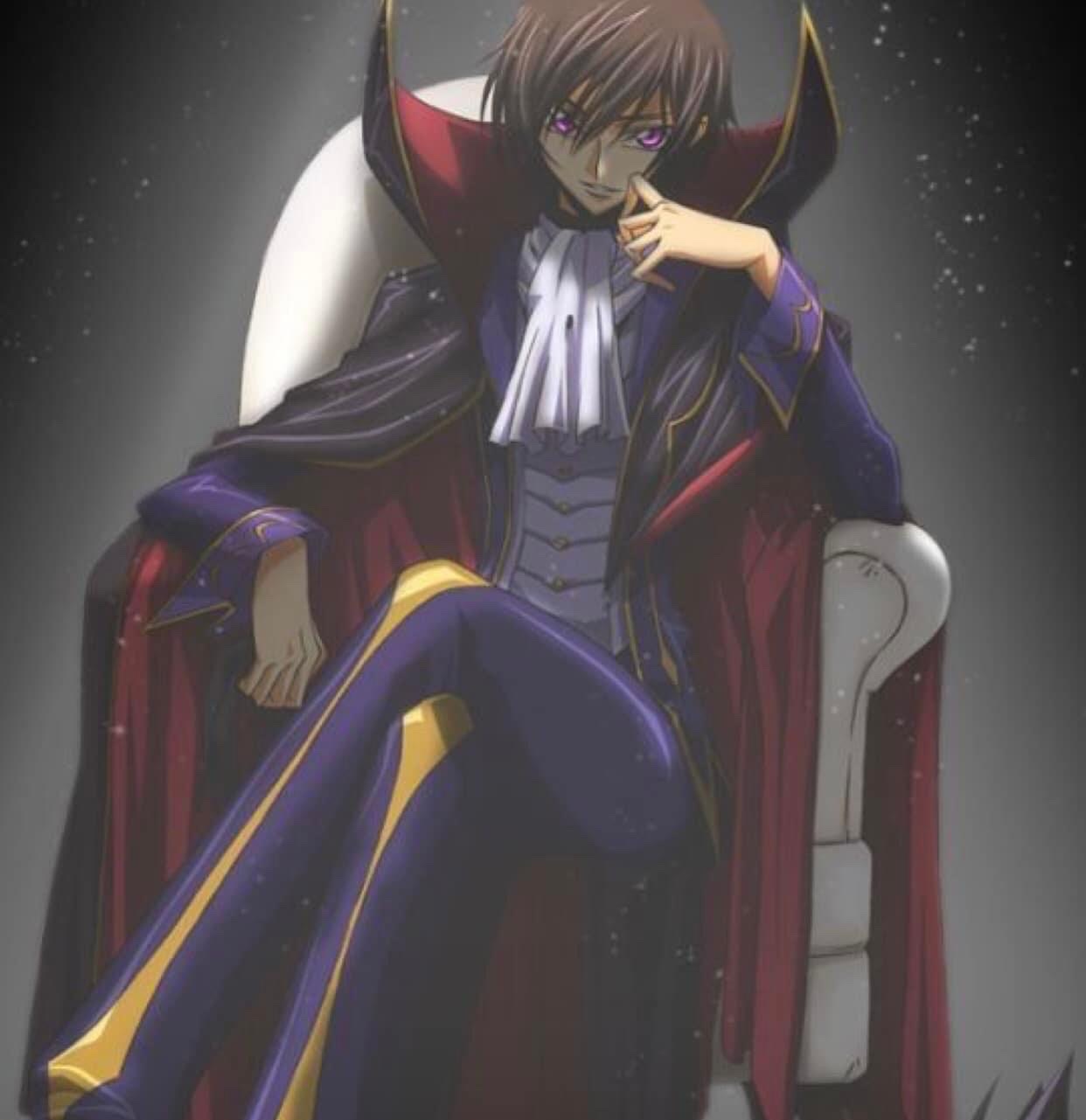 Lelouch lamperouge, code geass, lelouch vi britannia, cape, Anime