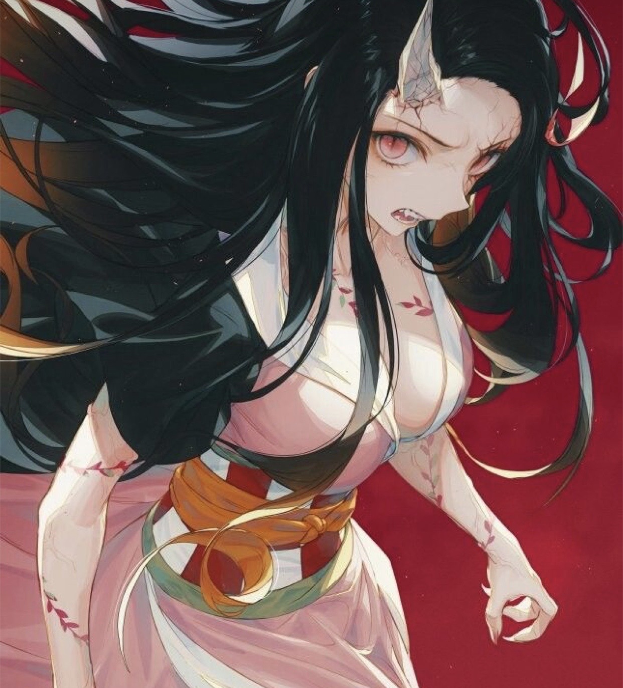 Nezuko kamado demonio by animkaty on DeviantArt