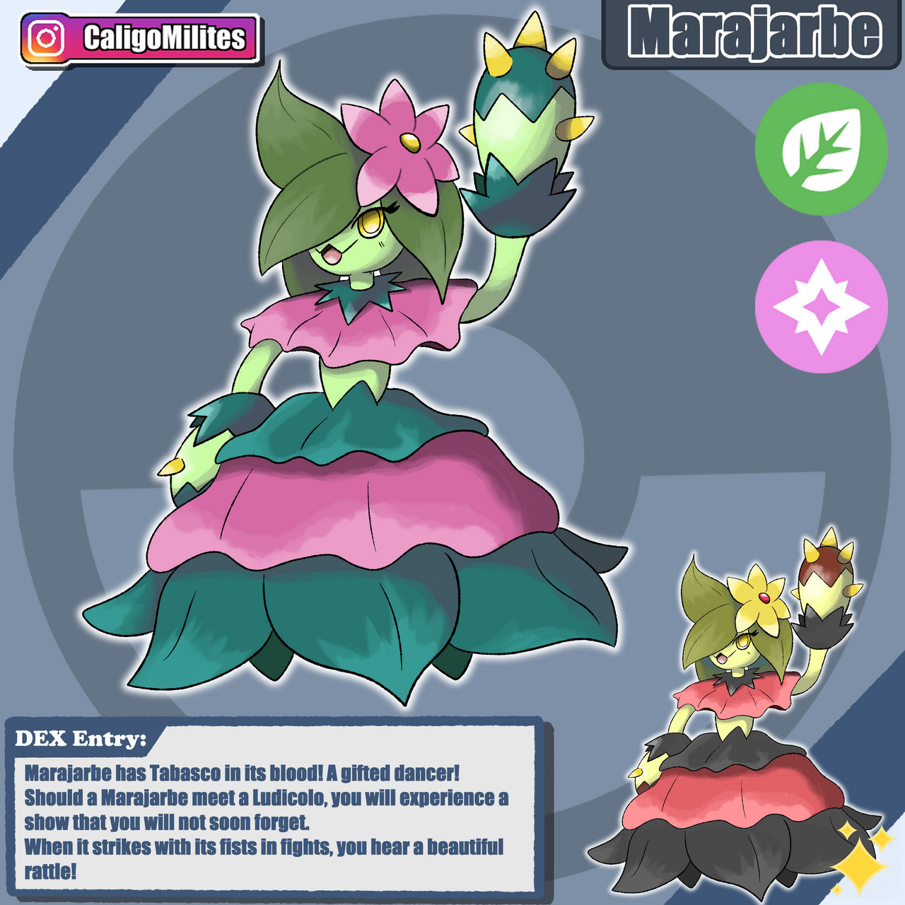 Marcactus Evolution Line Marajarbe Evolution of Maractus by CaligoMilites on DeviantArt