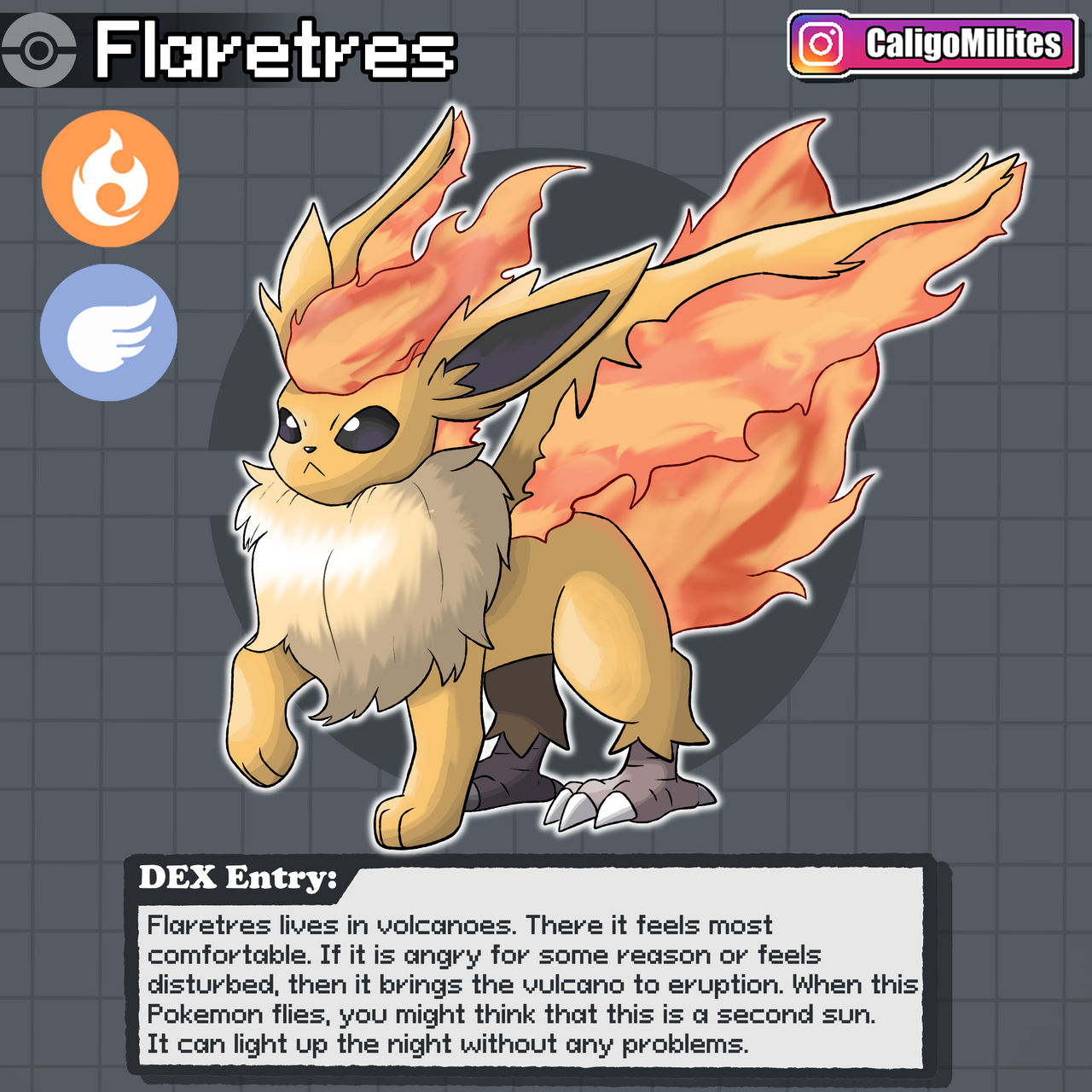 Mega Flareon (Black Quartz), Wiki Pokemon Fanfiction