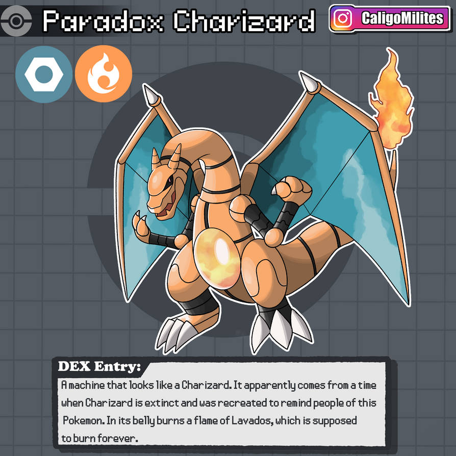 Digimon Charizard Rip Off Paradox Charizard Pokemon Fakemon by CaligoMilites on DeviantArt