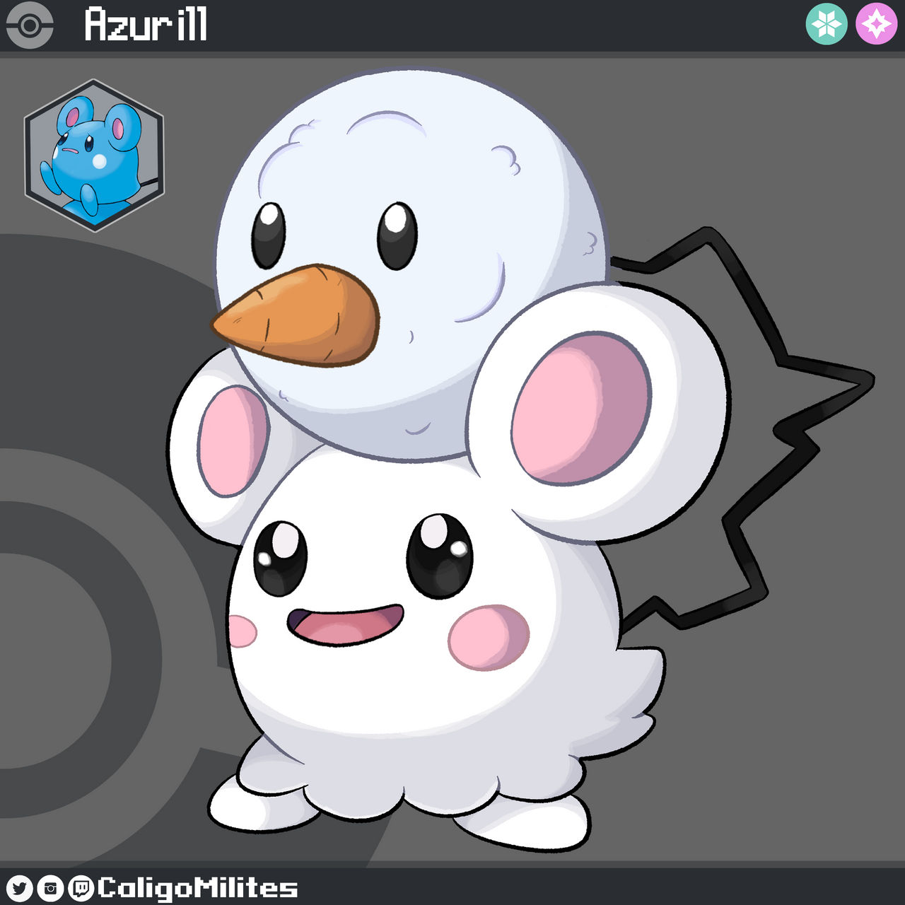 Regional Variant Azurill Ice Fairy Pokemon Fakemon By CaligoMilites On regional-variant-azurill-ice-fairy-pokemon-fakemon-by-caligomilites-on