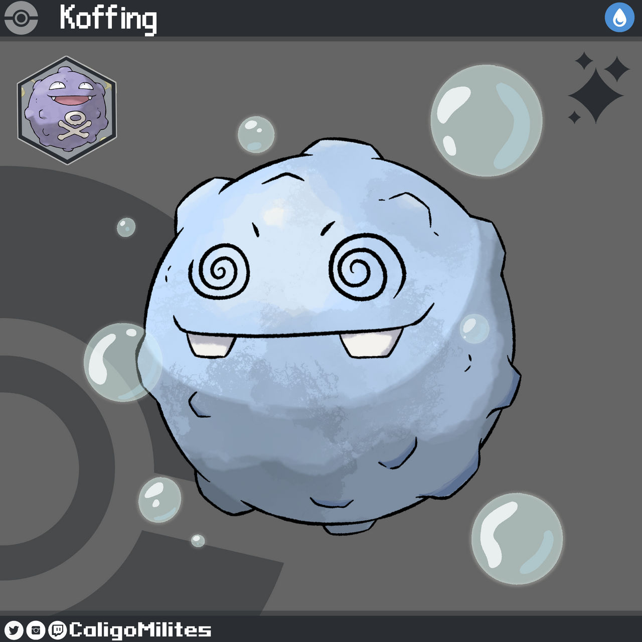 Regional Variant Koffing Water Pokemon Fakemon by CaligoMilites on ...