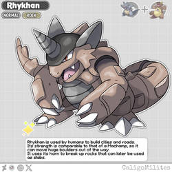 Rhydon and Kangaskhan Fusion Pokemon Fakemon