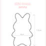 Child dream bunny template