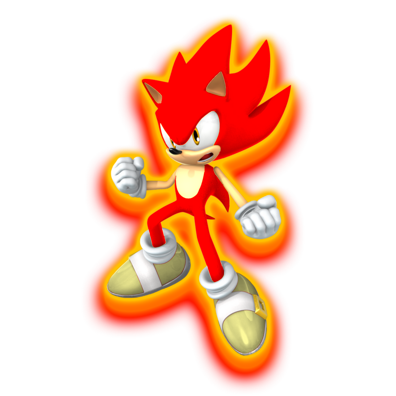 Fire Sonic Render by JXDendo23 on DeviantArt