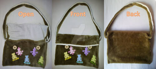 Cute furry handbag (handmade) by DecorumDreams