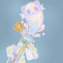 Felis Spiritus , Cute Ghost Cat in a Bottle
