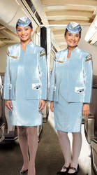 Adriana Lima's fellow Flight Attendants