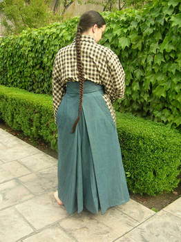 Denim Hakama, Back view