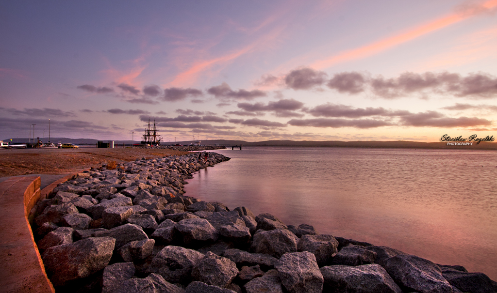 Sun sets over Albany WA